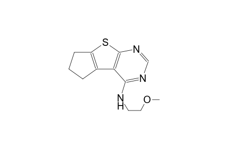 5H-cyclopenta[4,5]thieno[2,3-d]pyrimidin-4-amine, 6,7-dihydro-N-(2-methoxyethyl)-