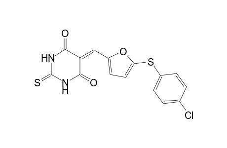 5-((5-[(4-Chlorophenyl)sulfanyl]-2-furyl)methylene)-2-thioxodihydro-4,6(1H,5H)-pyrimidinedione
