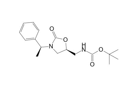 (1'S,5S)-5-tert-Butoxycarbonylaminomethyl-3-(1'-phenylethyl)-1,3-oxazolidin-2-one