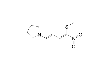 4-(Methylthio)-4-nitro-1-(pyrrolidin-1'-yl)buta-1,3-diene