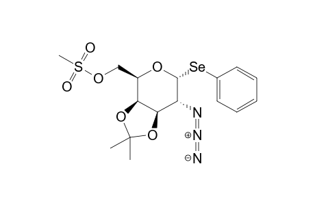 Phenyl 2-azido-2-deoxy-3,4-O-isopropylidene-6-O-(methylsulfonyl)-1-seleno-.alpha.,D-galactopyranoside
