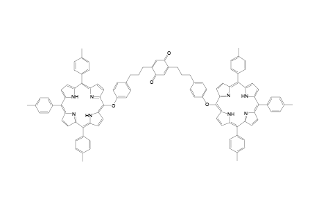 2,5-bis{3-[4'-[10",15"-20"-tris(4-methylphenyl)porphyrin]phenoxy]propyl] quinone