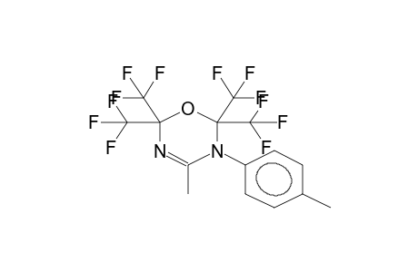 4-METHYL-5-(4-METHYLPHENYL)-2,2,6,6-TETRAKIS(TRIFLUOROMETHYL)-5,6-DIHYDRO-2H-1,3,5-OXADIAZINE