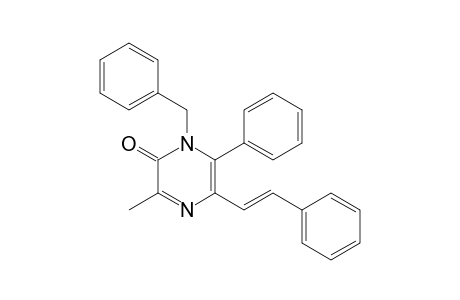 1-Benzyl-3-methyl-6-phenyl-5-[(E)-2-phenylethenyl]-2(1H)-pyrazinone