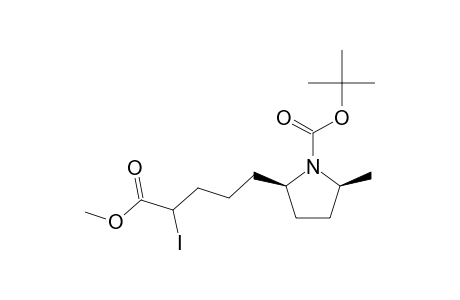 CIS-2-IODO-5-(1'-[(TERT.-BUTOXY)-CARBONYL]-5'-METHYLPYRROLIDIN-2'-YL)-PENTANOIC-ACID,METHYLESTER;DIASTEREOMER-#1