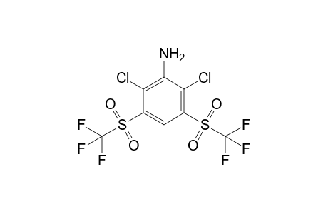 3,5-Bis(trifluoromethylsulfonyl)-2,6-dichloroaniline