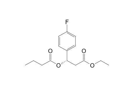 (3S)-Ethyl .beta.-butyryloxy-.beta.-(p-fluorophenyl)propionate
