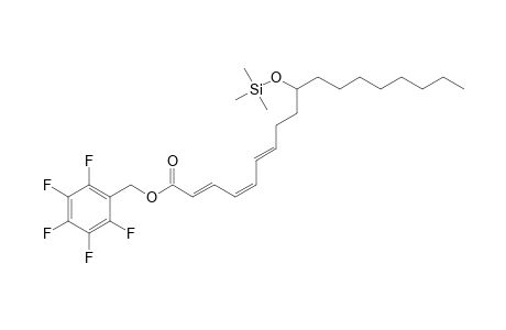 10-hydroxy-2,4,6-octadecatrienoic acid PFB/TMS derivative