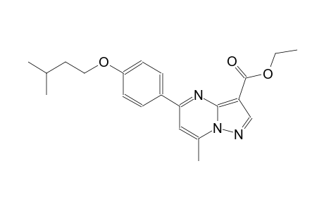 ethyl 5-[4-(isopentyloxy)phenyl]-7-methylpyrazolo[1,5-a]pyrimidine-3-carboxylate