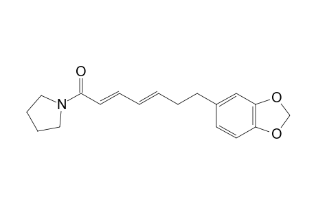 N-[7-(3',4'-METHYLENEDIOXYPHENYL)-(2E),(4E)-HEPTADIENOYL]-PYRROLIDINE