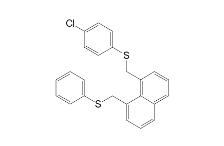 Naphthalene, 1-[[(4-chlorophenyl)thio]methyl]-8-[(phenylthio)methyl]-