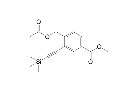4-(Methoxycarbonyl)-2-[2'-(trimethylsilyl)ethyn-1'-yl]benzyl acetate
