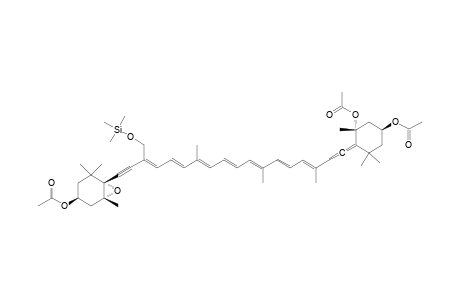 Gyroxanthin triacetate mono(trimethylsilyl)ether