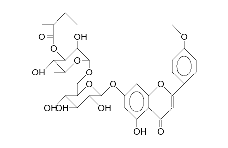 Acacetin-7-O-(25-O-[2-methyl-butyryl]-A-L-rhamnopyranosyl-B-D-glucopyranoside