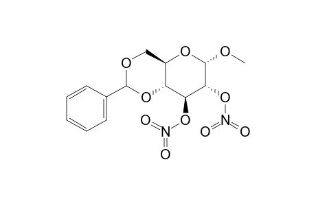 methyl 4,6,O-benzylidene-alpha-D-glucopyranoside, dinitrate