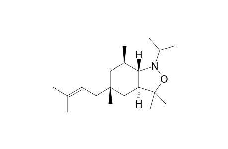 rac-(3aS,5R,7R,7aS)-1-isopropyl-3,3,5,7-tetramethyl-5-(3-methylbut-2-en-1-yl)octahydrobenzo[c]isoxazole