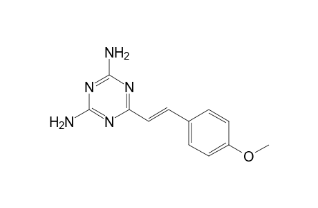 6-[(E)-2-(4-methoxyphenyl)ethenyl]-1,3,5-triazine-2,4-diamine