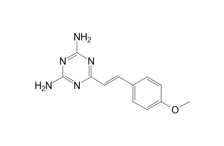 6-[(E)-2-(4-methoxyphenyl)ethenyl]-1,3,5-triazine-2,4-diamine