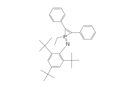 1-Ethyl-2,3-diphenyl-1-(2',4',6'-tri-t-butylphenylimino)-.lambda(5).-phosphirene
