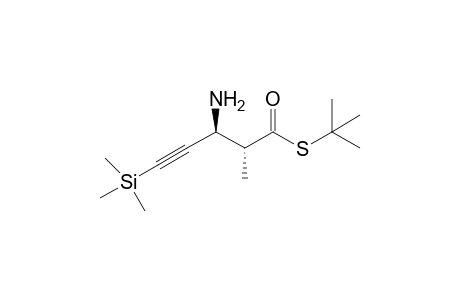 (2R,3S)-3-amino-2-methyl-5-trimethylsilyl-4-pentynethioic acid S-tert-butyl ester