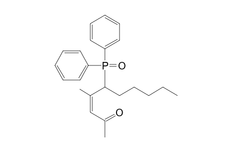 (Z)-5-Diphenylphosphinoyl-4-methyldec-3-en-2-one