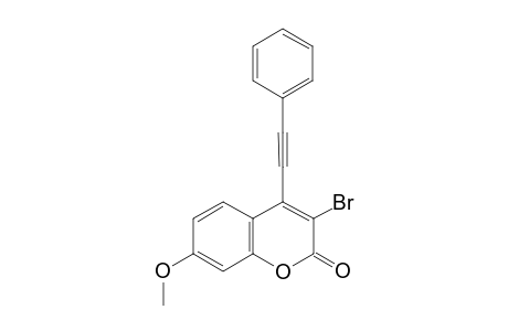 3-bromo-7-methoxy-4-(phenylethynyl)-2H-chromen-2-one