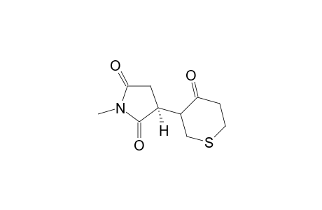 (3S)-1-methyl-3-(4-oxotetrahydro-2H-thiopyran-3-yl)pyrrolidine-2,5-dione