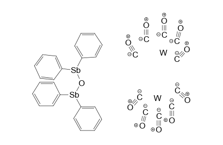 Ditungsten diphenylstibanyloxy(diphenyl)stibane decacarbonyl