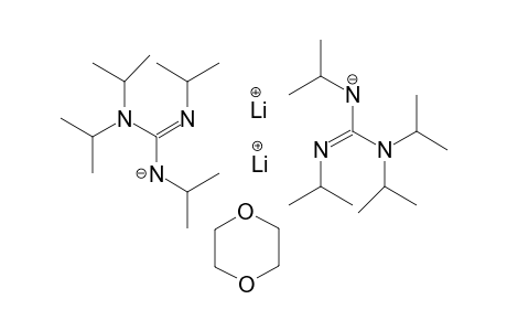 Dilithium(I) 1,4-dioxane bis[isopropyl-[(Z)-N,N,N'-triisopropylcarbamimidoyl]azanide]