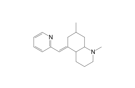 Quinoline, decahydro-1,7-dimethyl-5-(2-pyridinylmethylene)-