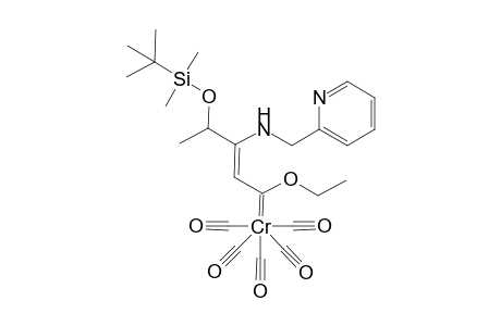 [ 4-( t-Butyldimethylsilyloxy)-1-ethoxy-3-[(2'-pyridinylmethyl)amino]-2-pentenylidene pentacarbonyl chromium