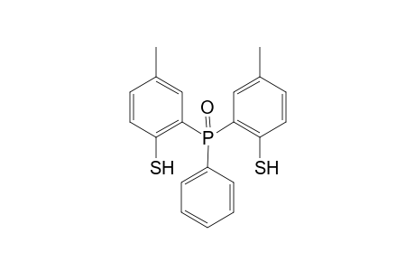 4-Methyl-2-[(5-methyl-2-sulfanylphenyl)(phenyl)-phosphoryl]benzenethiol