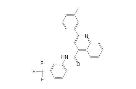 2-(3-methylphenyl)-N-[3-(trifluoromethyl)phenyl]-4-quinolinecarboxamide