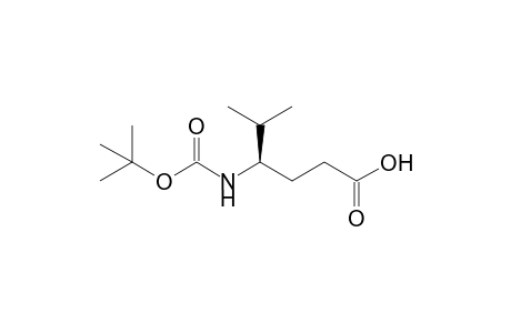 (4R)-5-methyl-4-[(2-methylpropan-2-yl)oxycarbonylamino]hexanoic acid