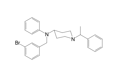 N-(3-Bromobenzyl)-N-phenyl-1-(1-phenylethyl)piperidin-4-amine