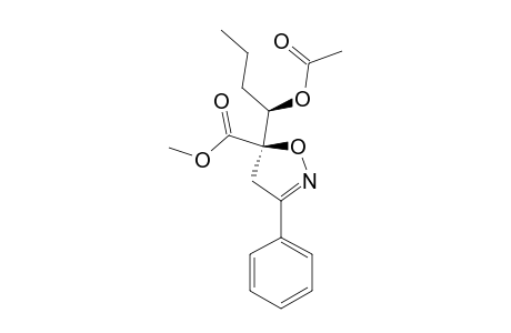 SYN-5-CARBOMETHOXY-5-(1'-ACETOXYBUTYL)-3-PHENYL-4,5-DIHYDROISOXAZOLE;MAJOR_STEREOMER