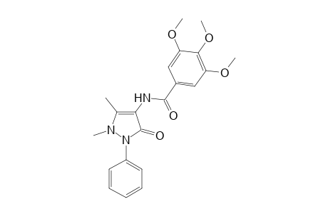 1,2-Diaza-1-phenyl-2,3-dimethyl-4-(3,4,5-trimethoxyphenylcarbonylamino)-cyclopent-3-en-5-one