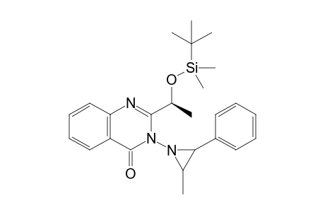 (S)-N-{2-[1-(t-Butyldimethylsilyloxy)ethyl]-4-(3H)-oxoquinazolinyl}-2-methyl-3-phenylaziridine