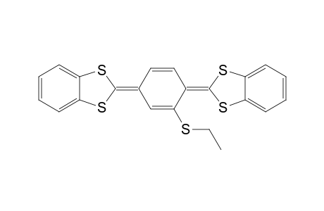 2-Ethylthio-1,4-bis[benzo[d][1,3]dithiaol-2-ylidene]benzene