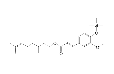 Citronellyl ferulate, mono-TMS