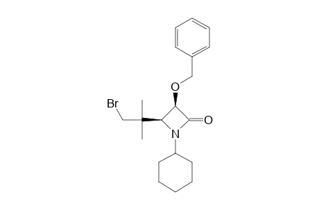 CIS-3-BENZYLOXY-4-[(2-BROMO-1,1-DIMETHYL)-ETHYL]-1-CYCLOHEXYL-AZETIDIN-2-ONE
