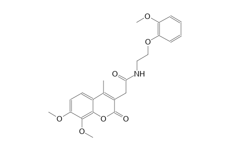 2H-1-benzopyran-3-acetamide, 7,8-dimethoxy-N-[2-(2-methoxyphenoxy)ethyl]-4-methyl-2-oxo-