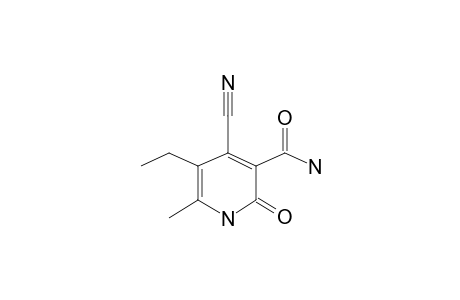 4-Cyano-5-ethyl-6-methyl-2-oxo-1H-pyridine-3-carboxamide