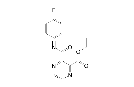 2-Pyrazinecarboxylic acid, 3-[[(4-fluorophenyl)amino]carbonyl]-, ethyl ester