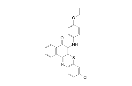 9-CHLORO-6-(p-PHENETIDINO)-5H-BENZO[a]PHENOTHIAZIN-5-ONE