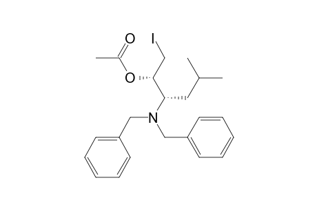 (2S,3S)-3-(N,N-Dibenzylamino)-1-iodo-5-methylhexan-2-yl acetate