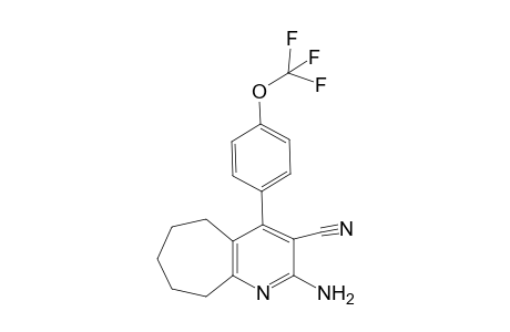 5H-Cyclohepta[b]pyridine-3-carbonitrile, 2-amino-6,7,8,9-tetrahydro-4-[4-(trifluoromethoxy)phenyl]-