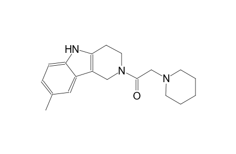 8-methyl-2-(1-piperidinylacetyl)-2,3,4,5-tetrahydro-1H-pyrido[4,3-b]indole
