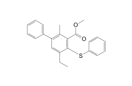 Methyl 3-phenyl-5-ethyl-2-methyl-6-(phenylsulfanyl)-benzoate