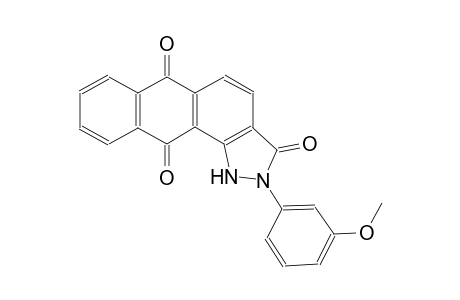 2-(3-methoxyphenyl)-1H-naphtho[2,3-g]indazole-3,6,11(2H)-trione